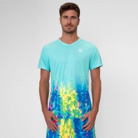Camiseta Bidi Badu Melbourne Scollo a V Aqua Mix