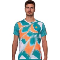 Camiseta Bidi Badu Melbourne V-Neck Petroleo Laranja  Oferta + Barato