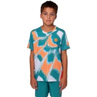 Bidi Badu T-shirt junior Melbourne à col en V orange pétrole  Offre - Pas cher
