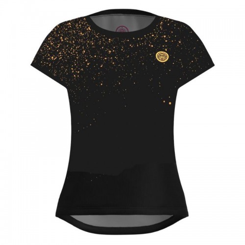 Bidi Badu Paris Capsleeve Nero Oro T-Shirt Donna Bidi Badu Paris Capsleeve Nero Oro T-Shirt Donna
