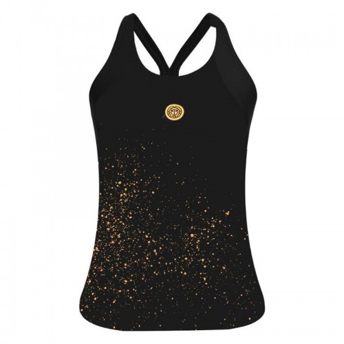 Bidi Badu Paris Nero Oro Maglietta Donna Bidi Badu Paris Nero Oro Maglietta Donna