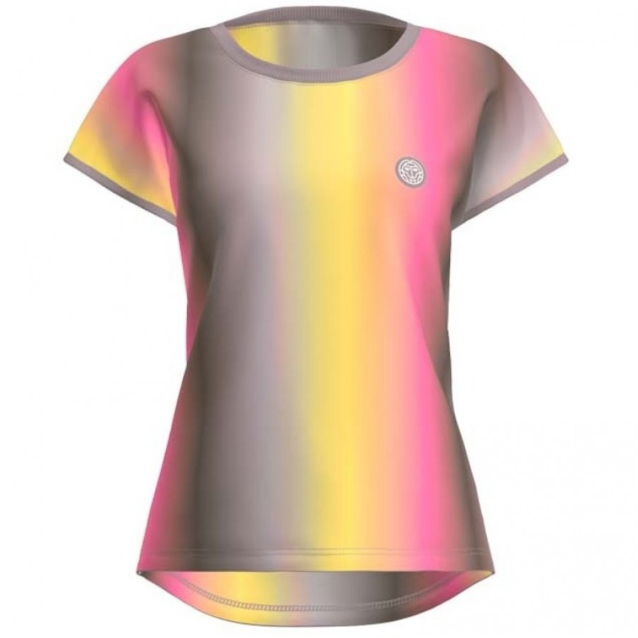 Camiseta Bidi Badu Spectrum Capsleeve Marron Amarillo Mujer  Oferta + Barato