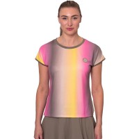 Camiseta Bidi Badu Spectrum Capsleeve Marron Amarillo Mujer  Oferta + Barato