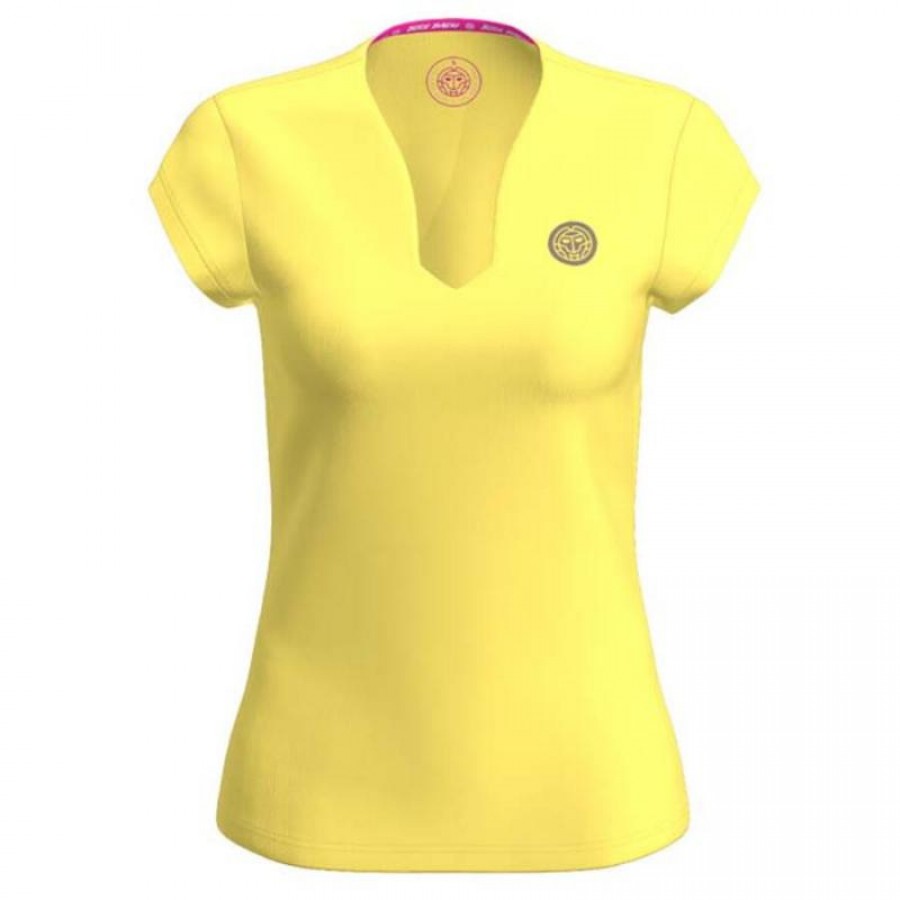 Camiseta Bidi Badu Spectrum Col en V Amarillo Mujer