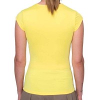Camiseta Bidi Badu Spectrum Col en V Amarillo Mujer