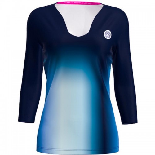 Bidi Badu Spectrum V-Neck Aqua Dark Blue Women''s T-Shirt Bidi Badu Spectrum V-Neck Aqua Dark Blue Women''s T-Shirt