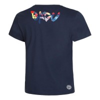 Camiseta Bidi Badu Artes Selvagens Chill Azul Oscuro Rojo Mix