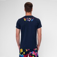 Camiseta Bidi Badu Wild Arts Chill Azul Oscuro Rojo Mix  Offre - Pas cher