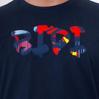 Camiseta Bidi Badu Wild Arts Chill Azul Oscuro Rojo Mix  Offre - Pas cher