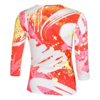 Camiseta Bidi Badu Wild Arts Scollo a V Blanco Mix Mujer