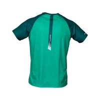 T-shirt nera Crown Ashica blu verde