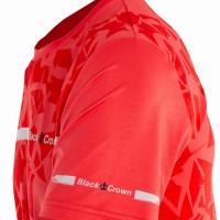 T-shirt noir Crown Atlanta corail  Offre - Pas cher