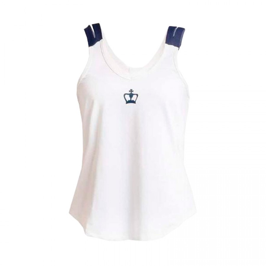 T-shirt Oslo Navy con Corona Nera