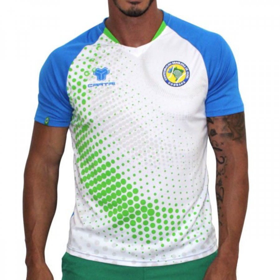 Camiseta Cartri Brasil Eitor Blanco Azul Junior