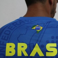 T-shirt brasiliana Eitor White Junior Blue