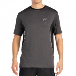 Camiseta preta bicolor Bullpadel Becerre