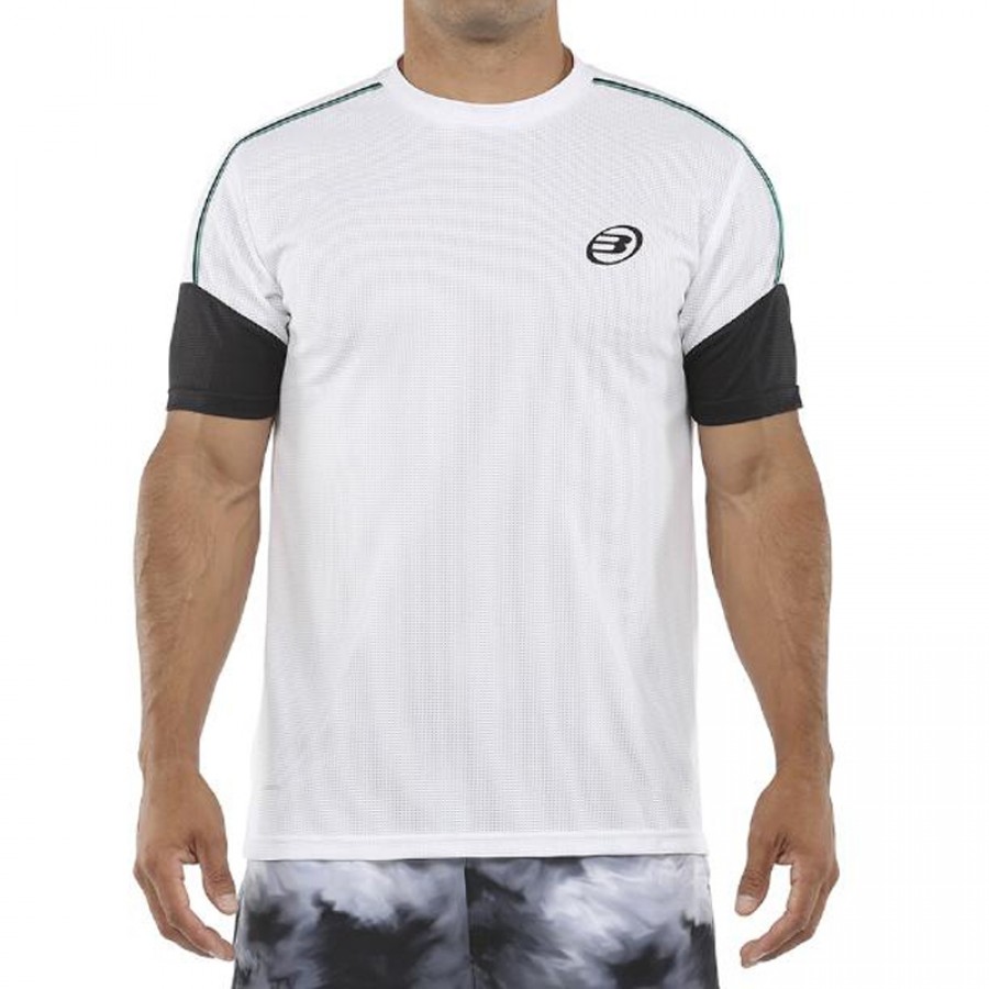 Camiseta branca caqueta bullpadel