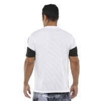 Camiseta branca caqueta bullpadel