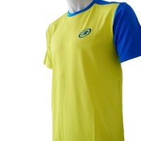 T-shirt Bullpadel Challenger Jaune Limon Fluor Bleu Royal