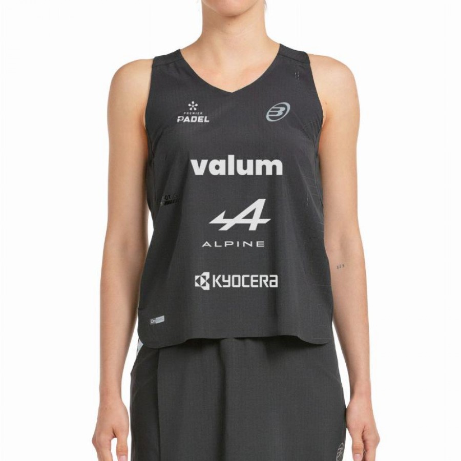 Le t-shirt Bullpadel Claudia Fernandez Premier Padel Finals porte du noir