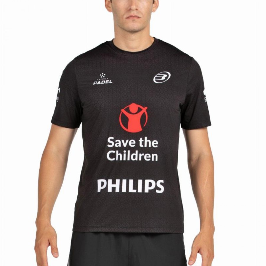 Camiseta Bullpadel Di Nenno Mofero Premier Padel Negro  Oferta + Barato