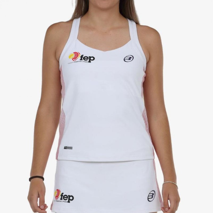 Camiseta Bullpadel FEP Exima Blanco  Oferta + Barato