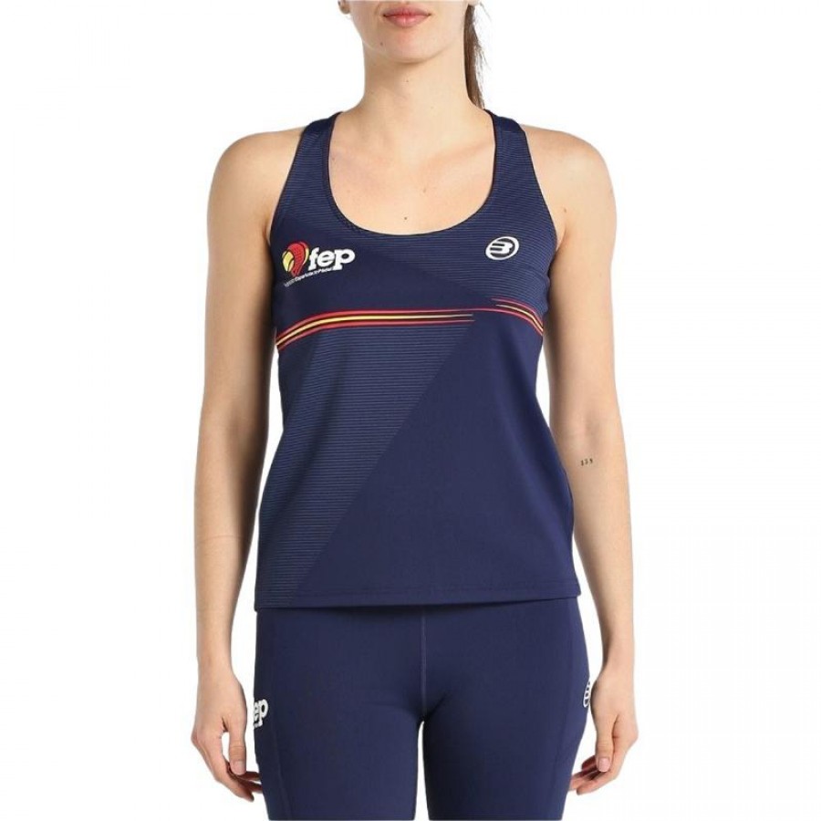 Camiseta azul marinho da Bullpadel FEP Funi