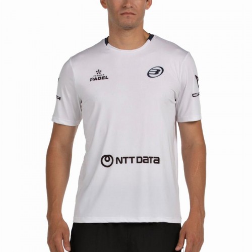 Bullpadel Juan Tello Premier Padel Lili Maglietta bianca Bullpadel Juan Tello Premier Padel Lili Maglietta bianca