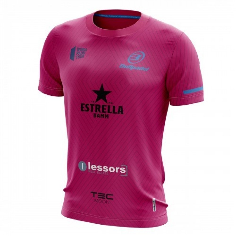 T-shirt Bullpadel Maxi Sanchez WPT Tanos Strawberry Junior 2019 - Barata Oferta Outlet