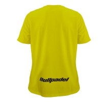 T-shirt noir jaune Fluor Bullpadel - Barata Oferta Outlet