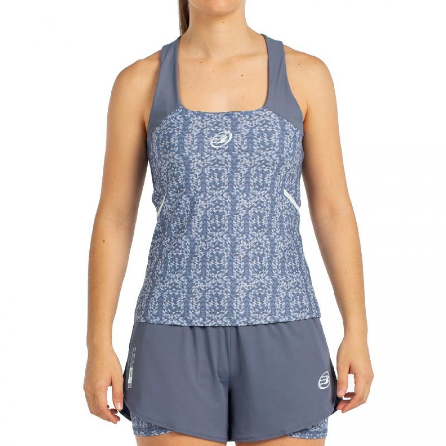 Camiseta Azul Lavada Bullpadel Oilos