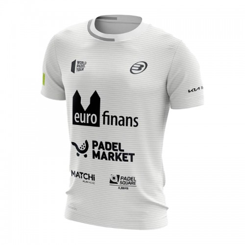 Bullpadel Paquito Navarro Linde T-shirt bianca 2022 Bullpadel Paquito Navarro Linde T-shirt bianca 2022