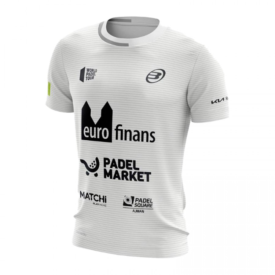 Bullpadel Paquito Navarro Linde T-shirt blanc 2022