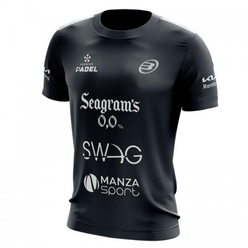 Camiseta Bullpadel Paquito Navarro Premier Padel Finals Licio Negro Camiseta Bullpadel Paquito Navarro Premier Padel Finals Licio Negro