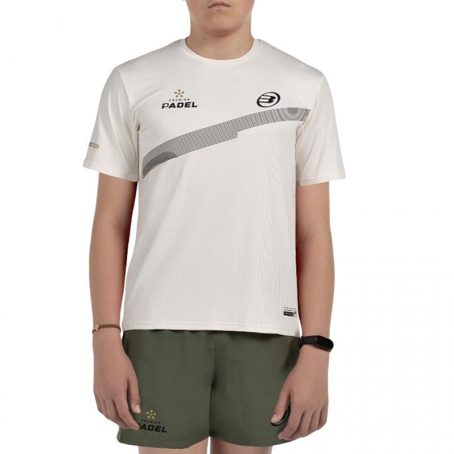 Camiseta Bullpadel Premier Padel Patos Crudo Junior