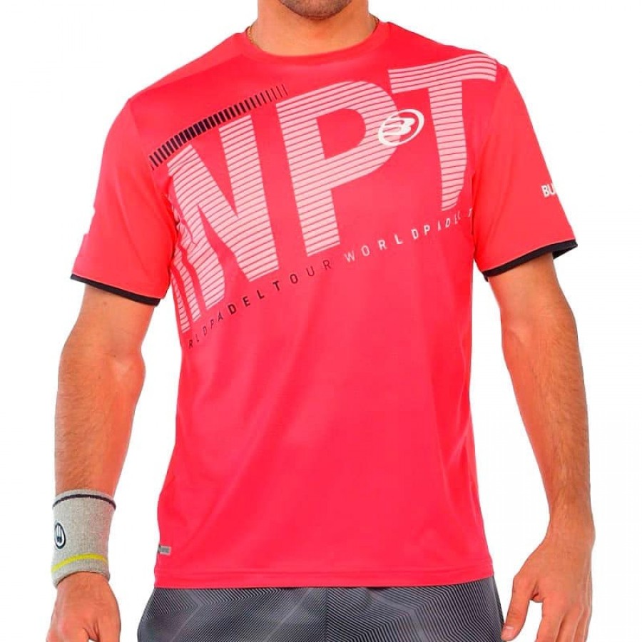 Bullpadel Riter Crimson Fluor T-shirt  Offer + Cheap