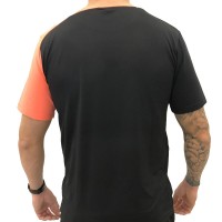 Camiseta Bullpadel Slam Negro Pomelo Fluor