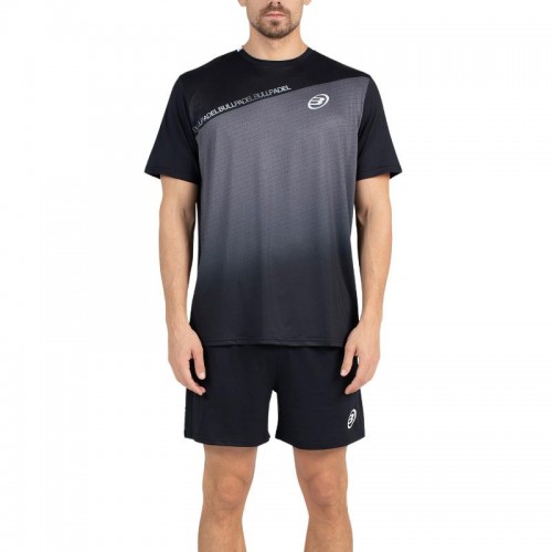 Maglietta Bullpadel Summit nera Maglietta Bullpadel Summit nera