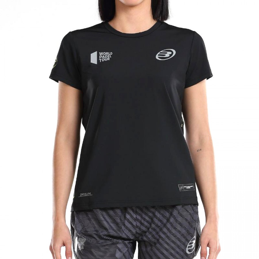 T-shirt Bullpadel WPT Llama Nero