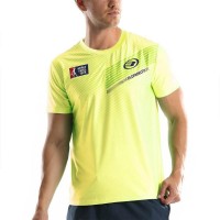 T-shirt Bullpadel Tefilo WPT jaune fluor de citron - Barata Oferta Outlet