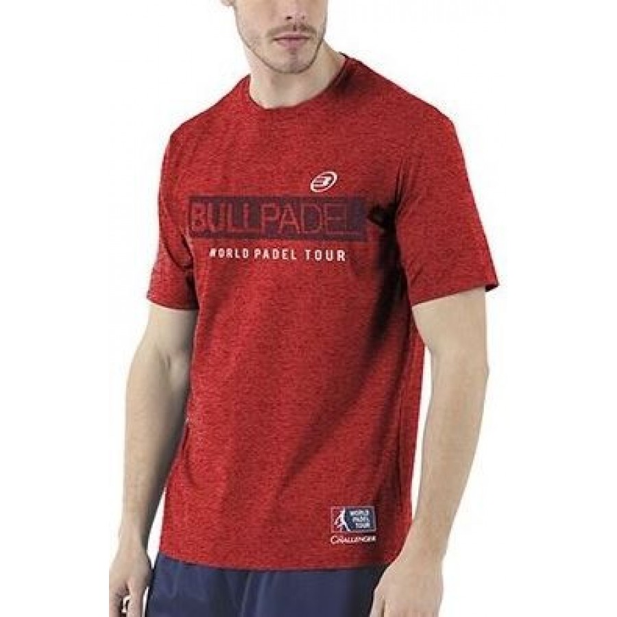 Camiseta Zamani Rojo Vigore Bullpadel - Barata Oferta Outlet