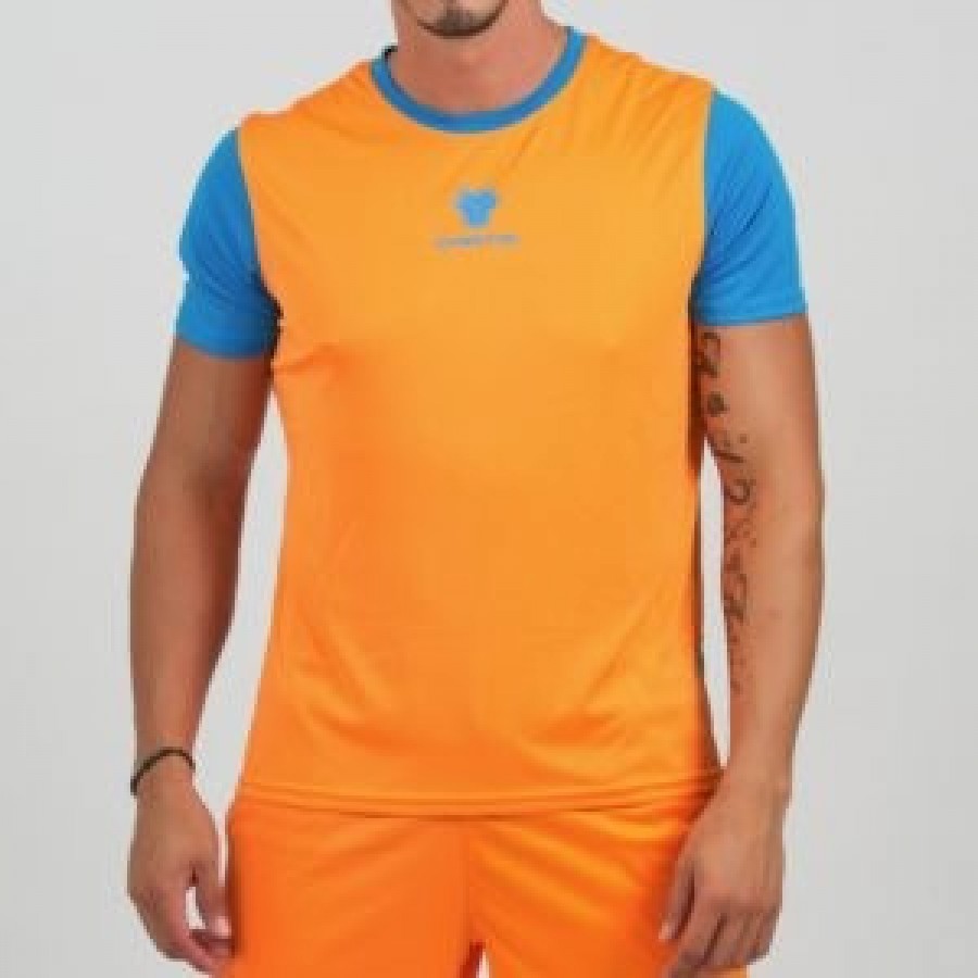 Camiseta Cartri Coach 3.0 Naranja Azul Junior