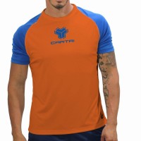 Camiseta azul laranja cartri match