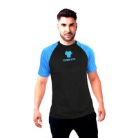 Cartri Match T-Shirt Black Blue  Offer + Cheap