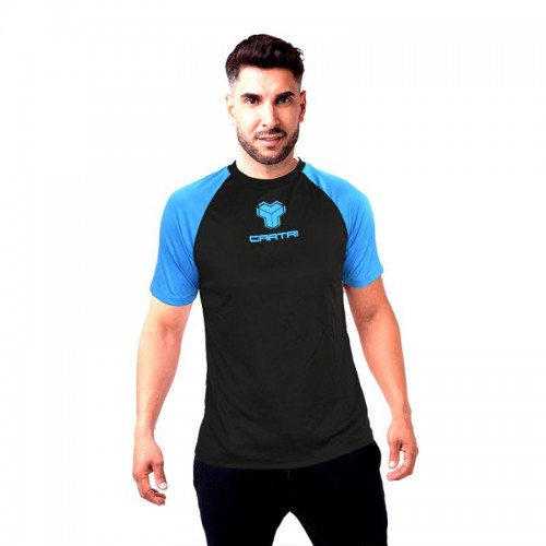 Cartri Match Nero Blu Junior T-Shirt Cartri Match Nero Blu Junior T-Shirt