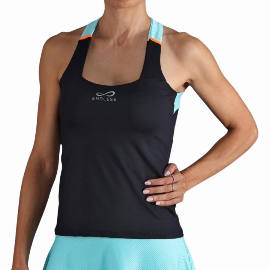 Camiseta Endless Cross Negro Aqua  Oferta + Barato