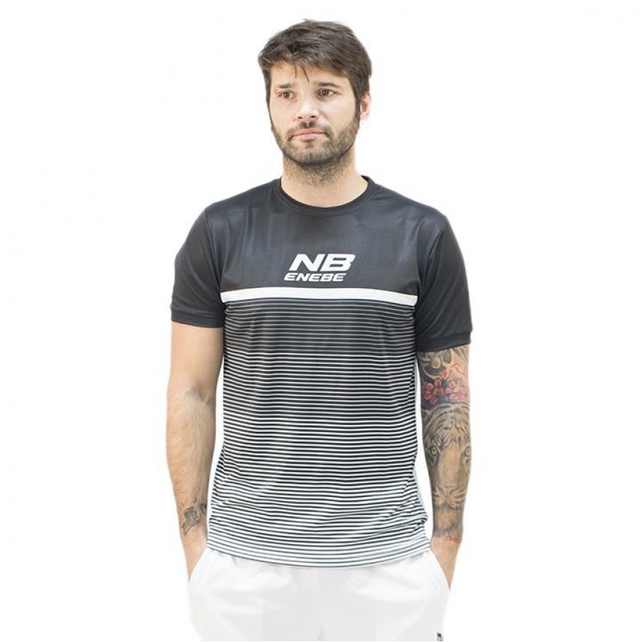 Enebe Max Pro Gris Noir T-Shirt