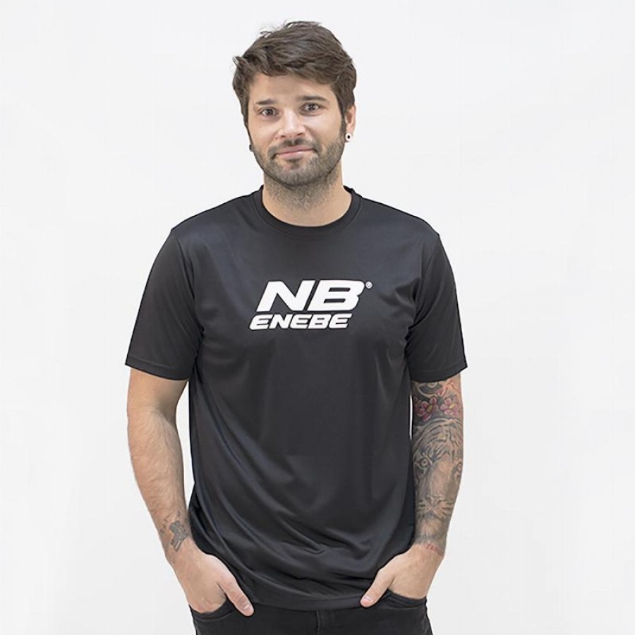 Enebe Zircon T-Shirt noir - Barata Oferta Outlet