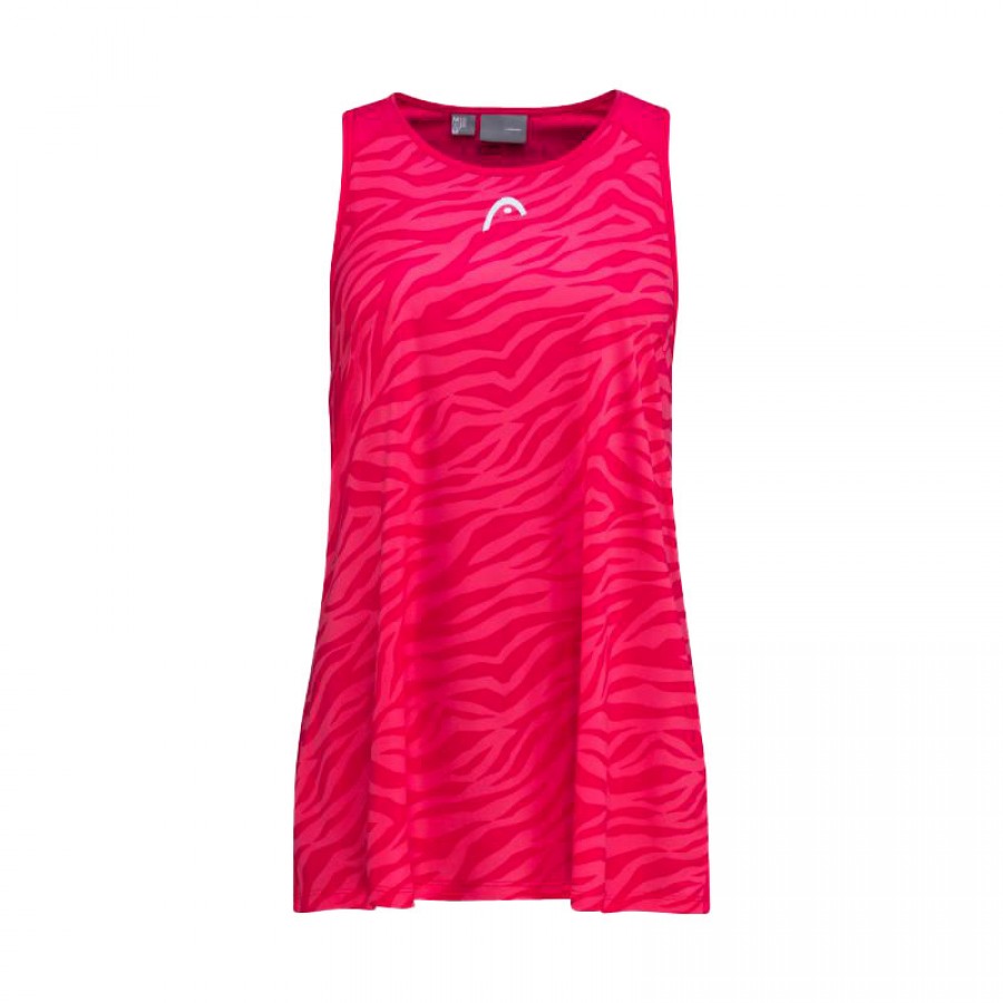 Camiseta Head Agility Magenta Print Vision Junior