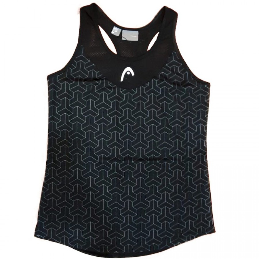 Camiseta feminina preta da Cabeca Alpha  PADELPOINT Camiseta feminina preta da Cabeca Alpha